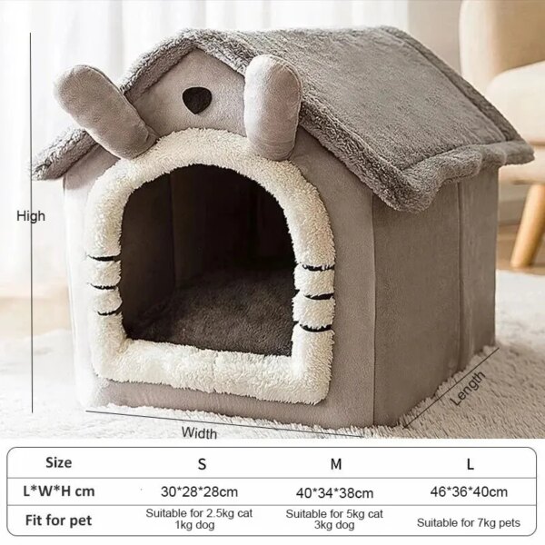 Indoor Warm Soft Dog House - Image 2
