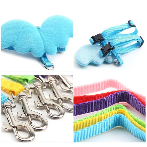 Cute Angel Wing Pet Harness and Leash for Cats and Rabbits - Image 5