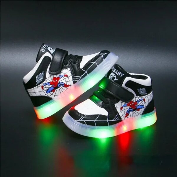 Disney Children's Led Spiderman Light Shoes - Image 4