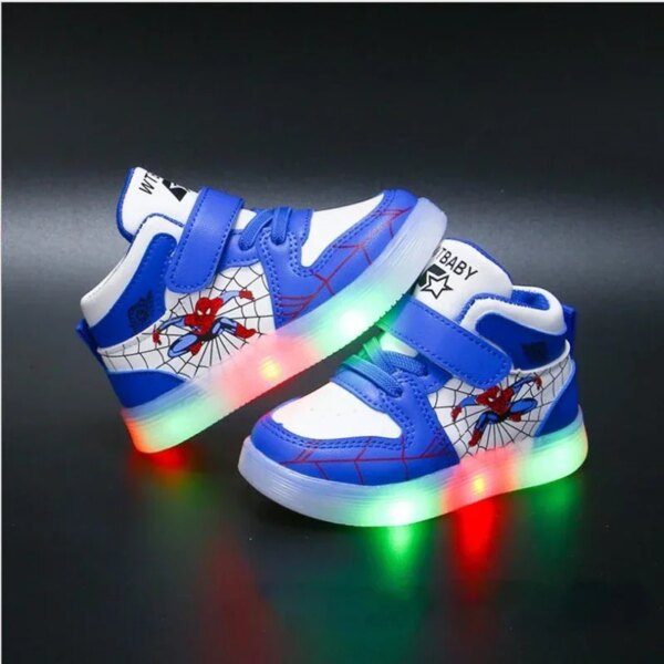 Disney Children's Led Spiderman Light Shoes - Image 5