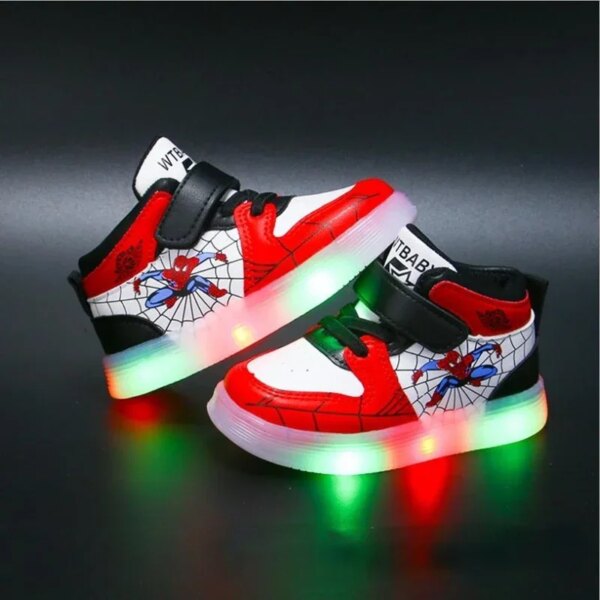 Disney Children's Led Spiderman Light Shoes - Image 3