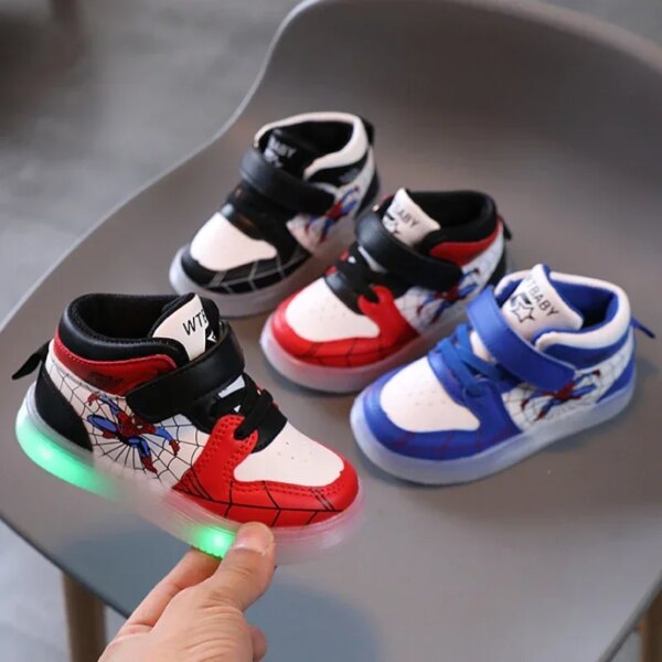 Disney Children's Led Spiderman Light Shoes - Image 2