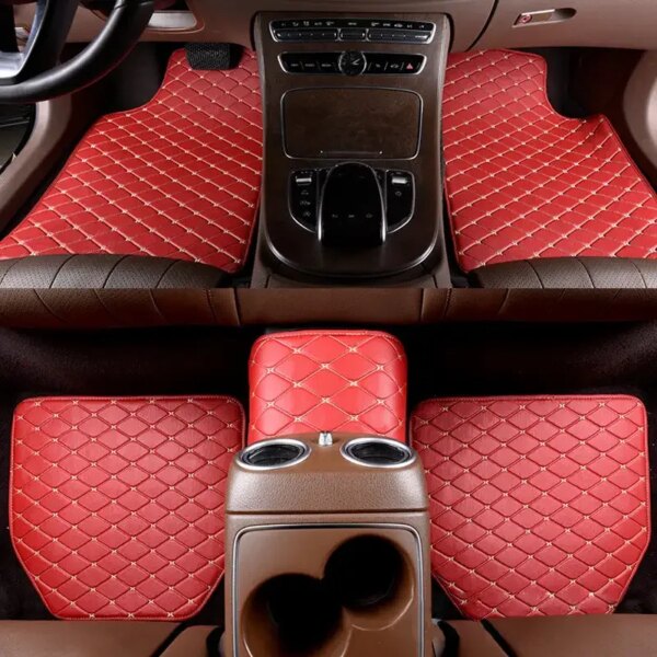 5 pcs Waterproof Universal Leather Car Floor Mats - Image 4