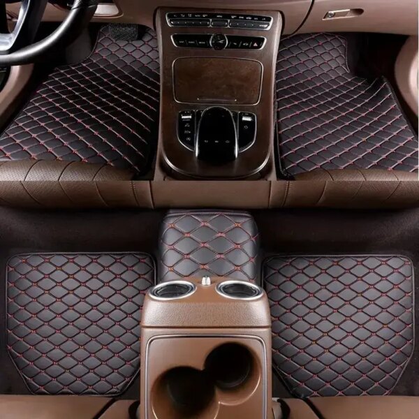 5 pcs Waterproof Universal Leather Car Floor Mats