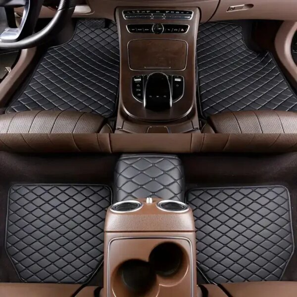 5 pcs Waterproof Universal Leather Car Floor Mats - Image 2
