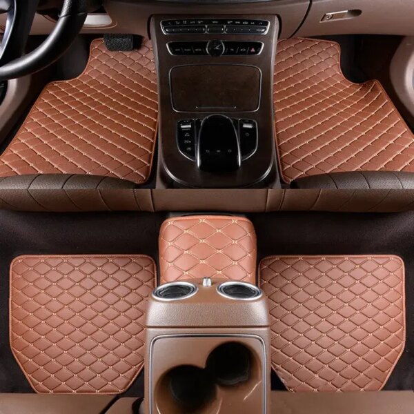 5 pcs Waterproof Universal Leather Car Floor Mats - Image 3