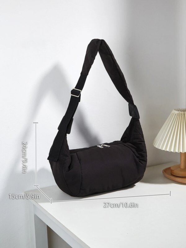 Large Capacity Casual Nylon Korean Style Hobos Bag - Image 6