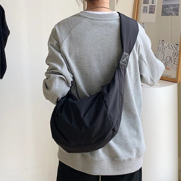 Large Capacity Casual Nylon Korean Style Hobos Bag