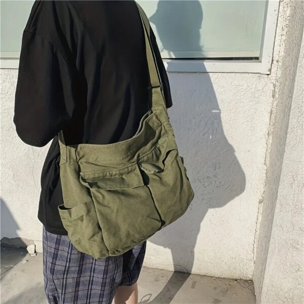 School Messenger Canvas Shoulder Bags