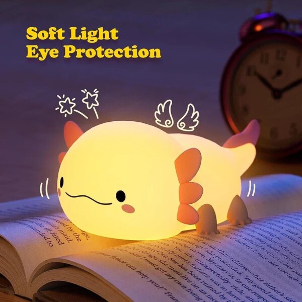 Cute Axolotl Silicon Night Light - Image 5