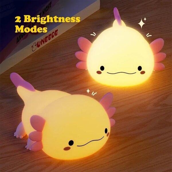 Cute Axolotl Silicon Night Light - Image 2