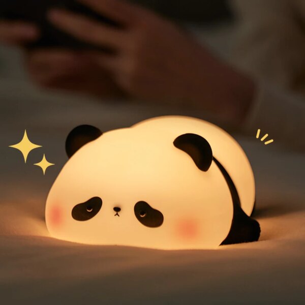 Cute Panda Silicon LED Night Light