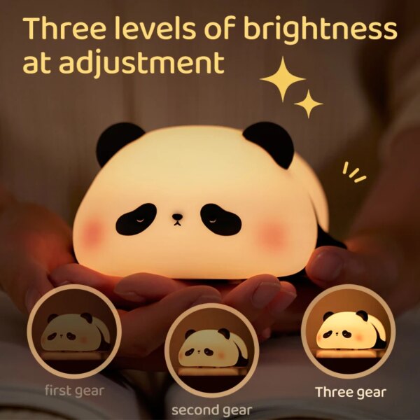 Cute Panda Silicon LED Night Light - Image 3