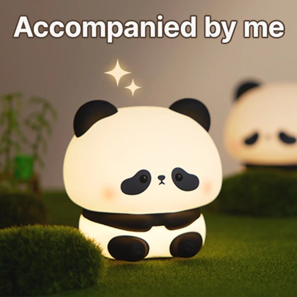 Cute Panda Silicon LED Night Light - Image 2