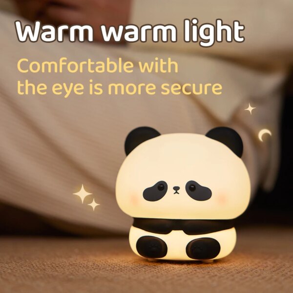 Cute Panda Silicon LED Night Light - Image 5