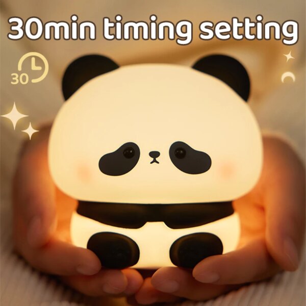 Cute Panda Silicon LED Night Light - Image 4
