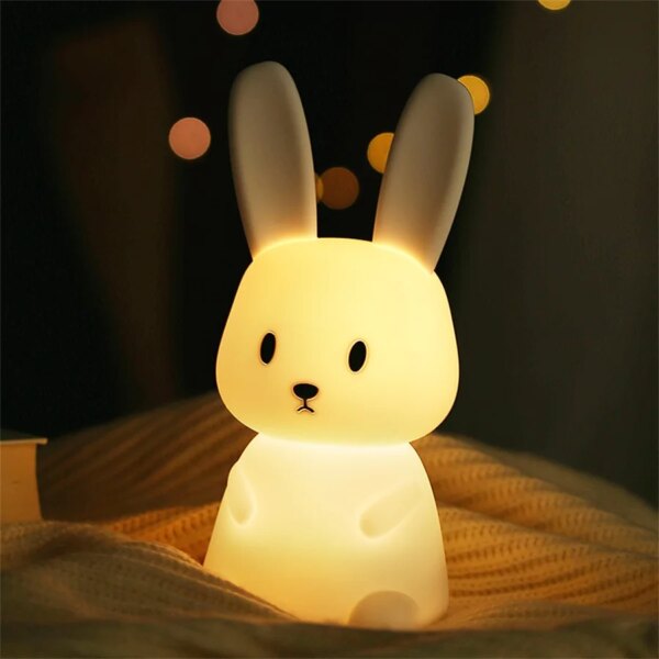 Cute Rabbit Silicon LED Night Light