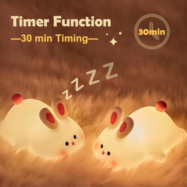 Cute Rabbit Silicon LED Night Light - Image 6