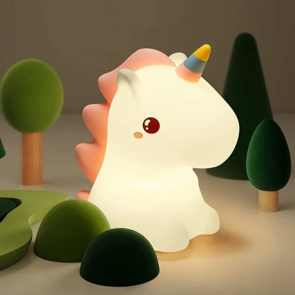 Cute Silicon LED Unicorn Night Light