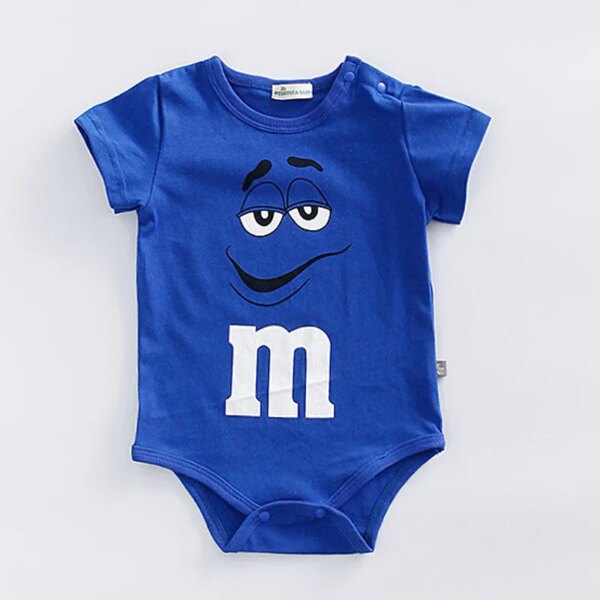 Newborn M&M Short Sleeve Romper Onesie - Image 6